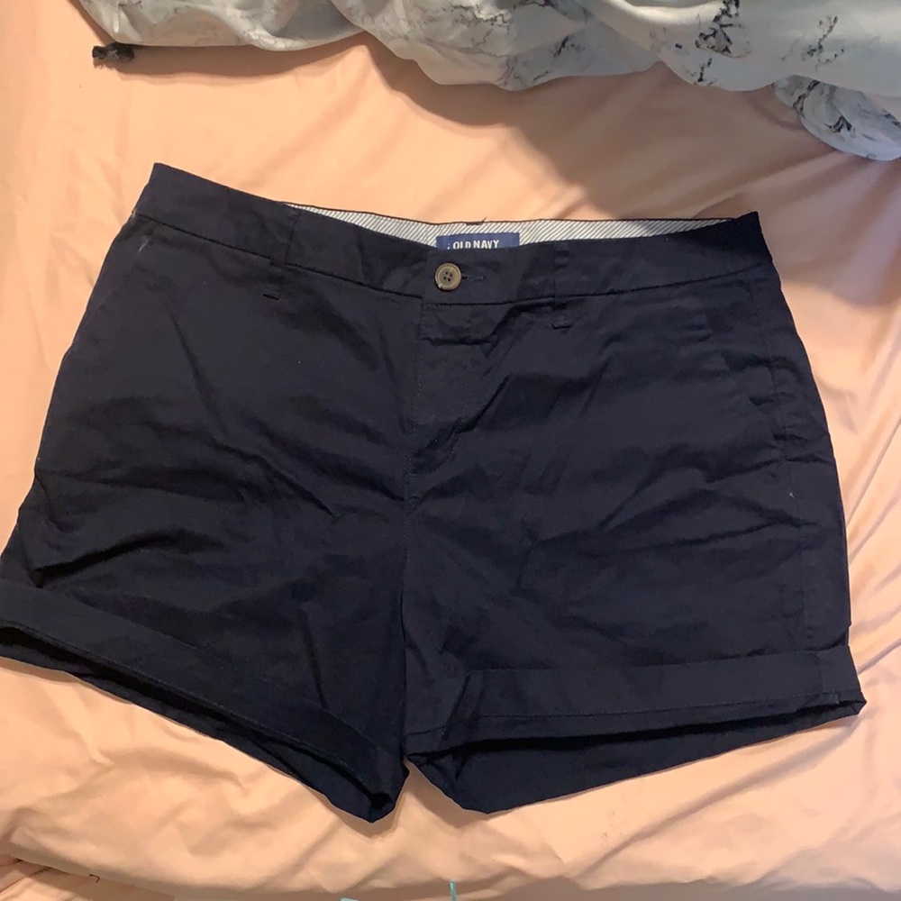 Navy Blue Cargo Shorts